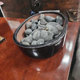 Black Ceramic Pot Square