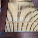 Teak split bamboo cabinet