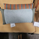 Striped lumbar pillow