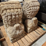 Foo Dogs Cast Stone