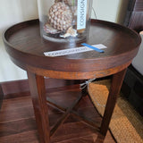 Round Side Table with Tray Tops