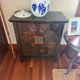 Black-and-Gold Chinese-Style Accent Cabinet