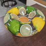 Lemon & Lime Clear Decorative Centerpiece Bowl