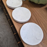 Creative Co-Op White Marble Soap Dishes - Three