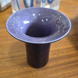 Amethyst Purple Trumpet Art Glass Vase