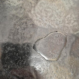 Large Organic Silver Metal Centerpiece Bowl