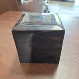 Glossy Black Geometric Keepsake Box