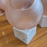 Currey & Company Fresno Pink Glass Orb Set - Three