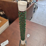 Green Cabochon Decorative Brush with Stand