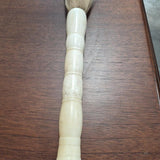 White Bone-Handled Horsehair Decorative Brush