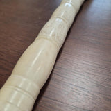 White Bone-Handled Horsehair Decorative Brush