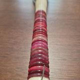 Burgundy Red Stacked-Disc Decorative Brush