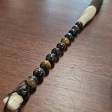 Tiger's-Eye Style Bead-Handled Decorative Brush