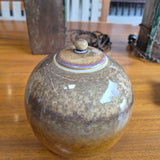 Mottled Glaze Ceramic Lidded Jar