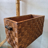 Rectangular Woven Rattan Magazine Basket