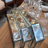 Beveled Mirrored Display Set - Three Pieces
