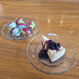 Faux Dessert Displays on Glass Plates - Set of 2