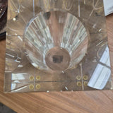 Tall Clear Rectangular Block Vase