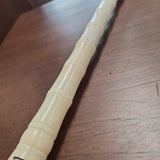 Cream Double-Ring Bamboo-Style Decorative Brush