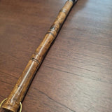 Polished Bamboo-Style Decorative Brush - Gold Cord