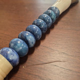 Blue and White Abacus-Bead Decorative Brush