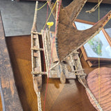 Polynesian-Style Sailing Canoe Model