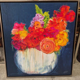 Framed Colorful Floral Still Life