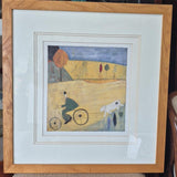 Annora Spence - Walking the Dog Framed Print