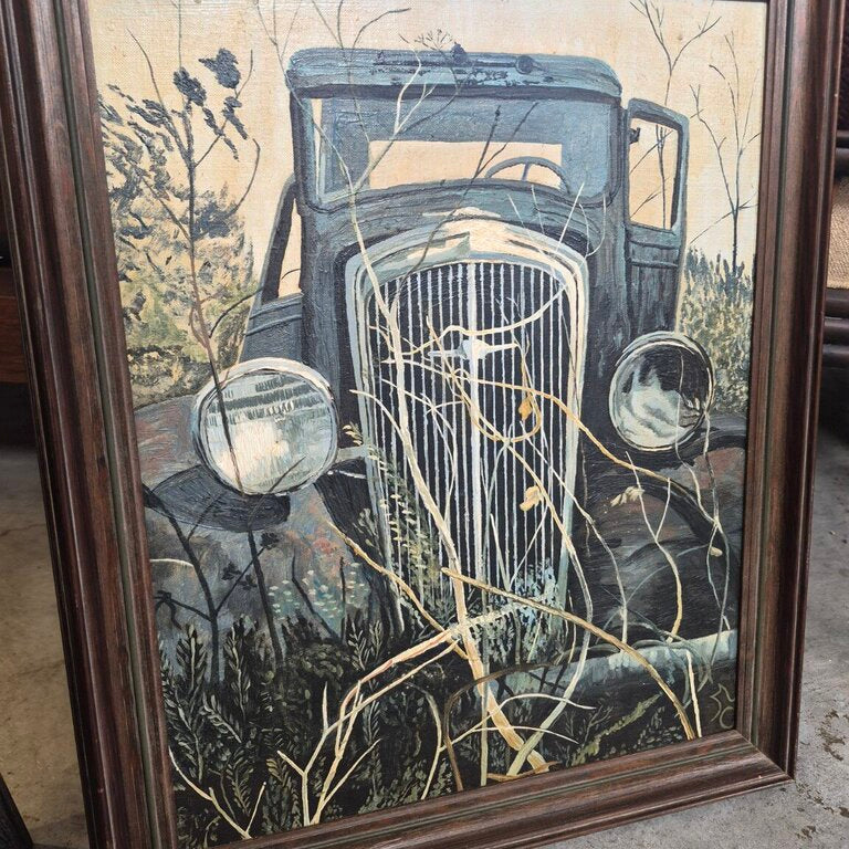 Abandoned Antique Automobile Painting