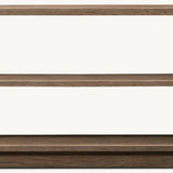 RH Mulholland 96-inch Low Console - Brown Oak