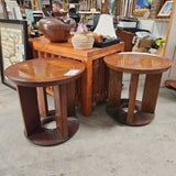Round Wood Side Table