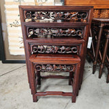 (4) rosewood nesting tables