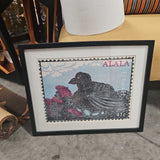 Alala Bird Stamp Art