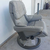 Wicker Work Chair & Ottoman