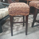 Seagrass counter stools Pair