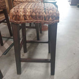 Seagrass counter stools Pair