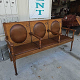 Antique Oak 3 Seat bench