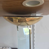 Standing Brass & Glass Lamp