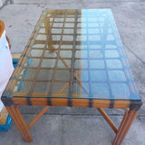 Table w/ Chairs Rattan