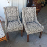 Pattern Accent Chair Pair