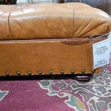 Tufted Leather Ottoman