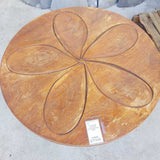 round teak coffee table