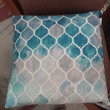 Pattern Blue Toss Pillow