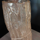 Glass Log Vase