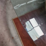 Carved Glass Top Table