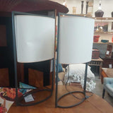 Pair Oval Table Lamps