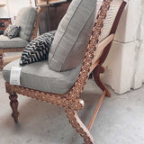 Cane bone Inlayed Chair