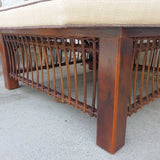 Rattan ottoman