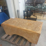 Coffee Table Wood Dot Pattern