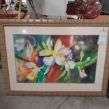 Flower Faux bamboo frame